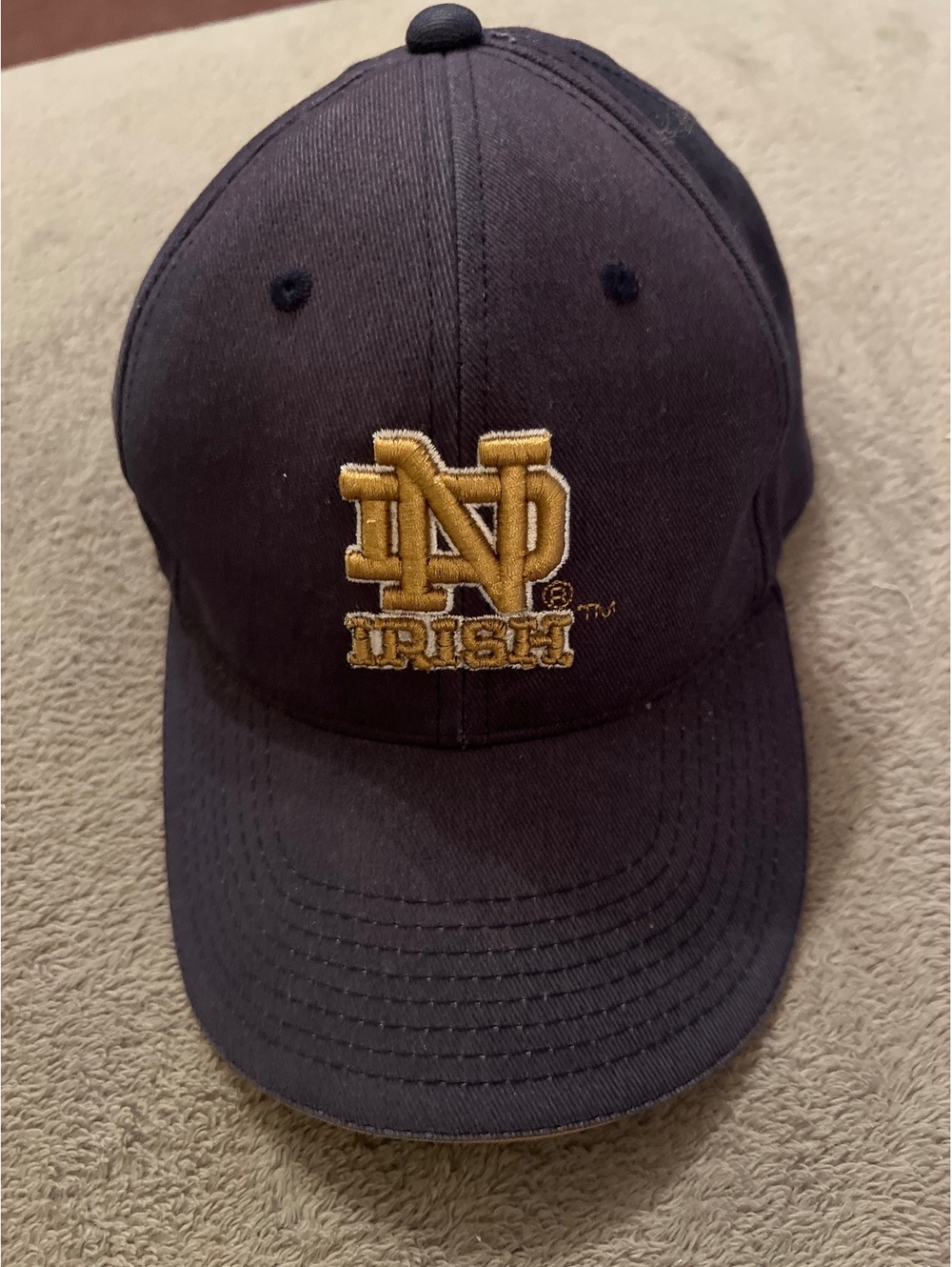 University of Notre Dame Irish Navy Blue Adjustable Hat Cap